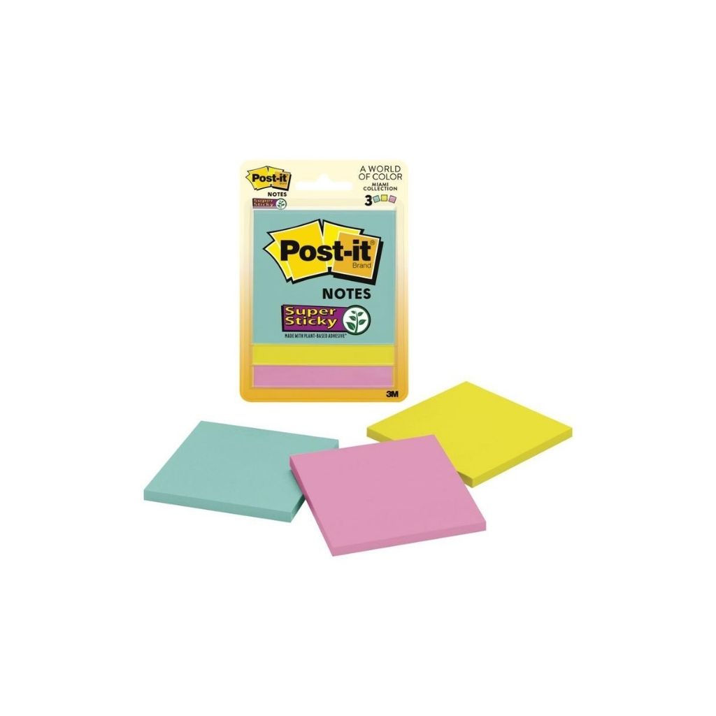 POST-IT (3 X 3) SUPER STICK 3/1 BL PAQ. 6