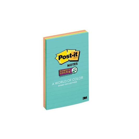 POST-IT (4 X 6) C/LINEA SURTIDO 4/1 CUBO PAQ. 12