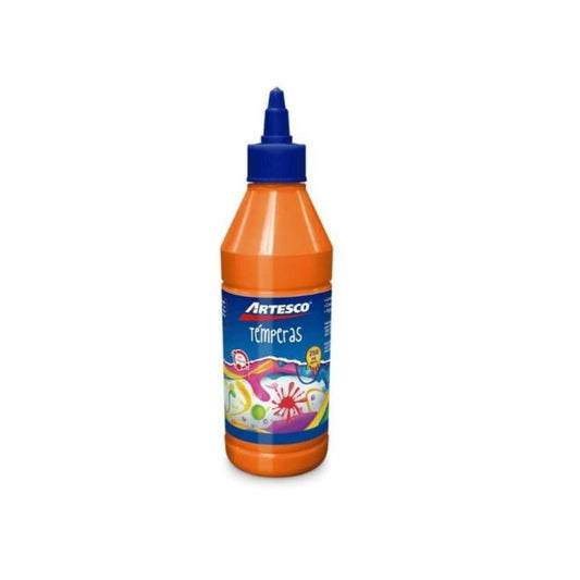 TEMPERA 250 ML NARANJA PAQ. 3
