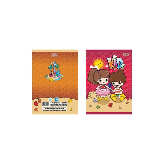 CUADERNO COSIDO 200 PAG. KIDS PAQ. 27