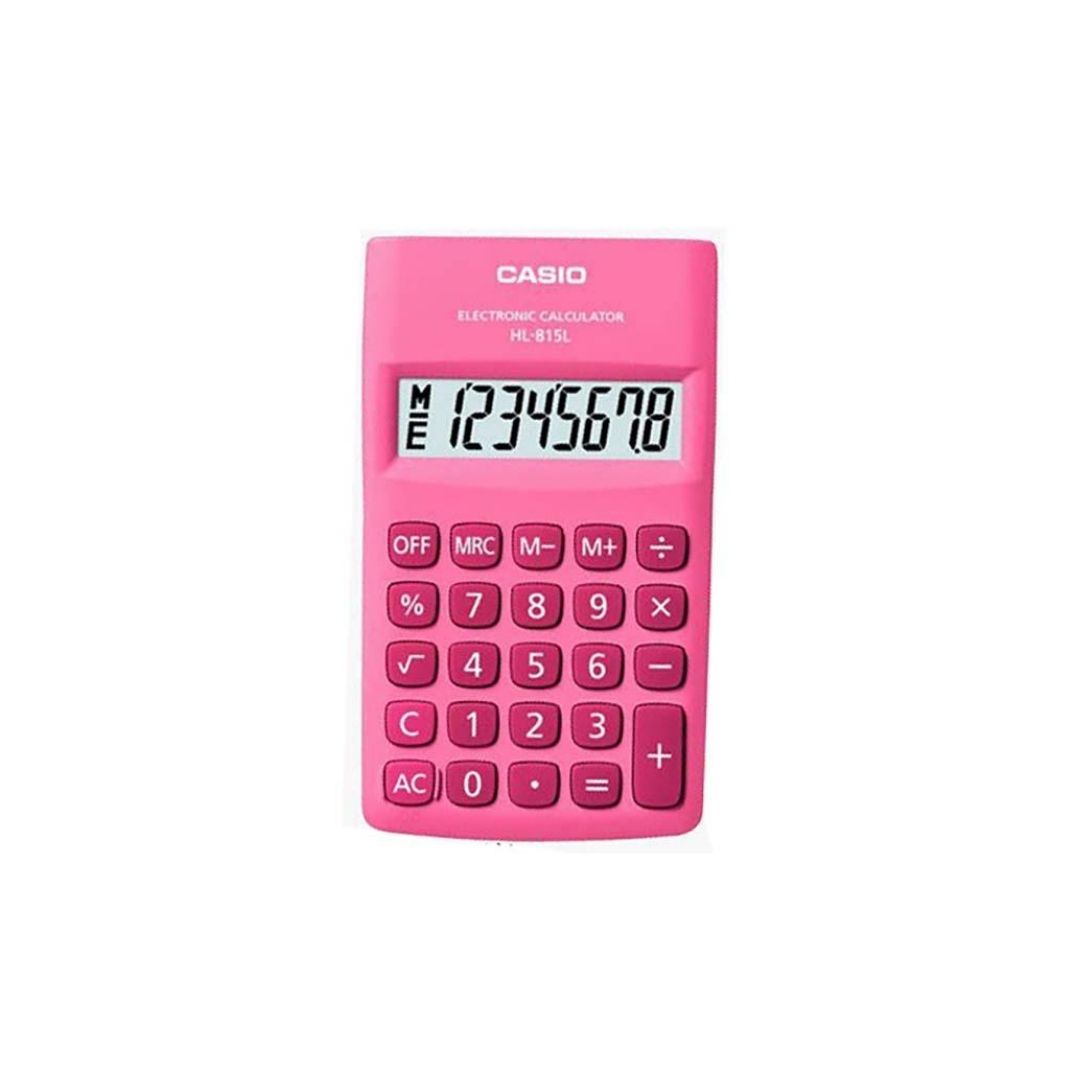 CALCULADORA DE BOLSILLO 8 DIGITOS ROSADO PAQ. 10