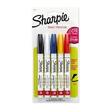JUEGO DE FELPAS SHARPIE PAIN PTO. FINO 5/1 BL PAQ. 6