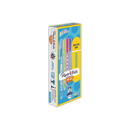 BOLIGRAFOS INKJOY 100 RT 12/1 SURTIDOS PAQ. 12