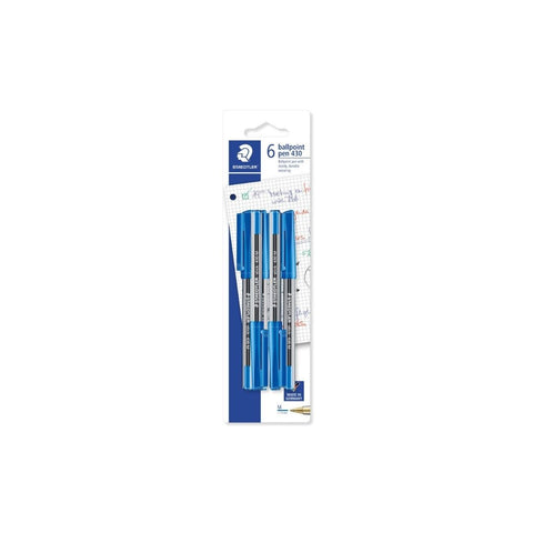 BOLIGRAFOS STICK AZUL 6/1 BLISTER PAQ. 10