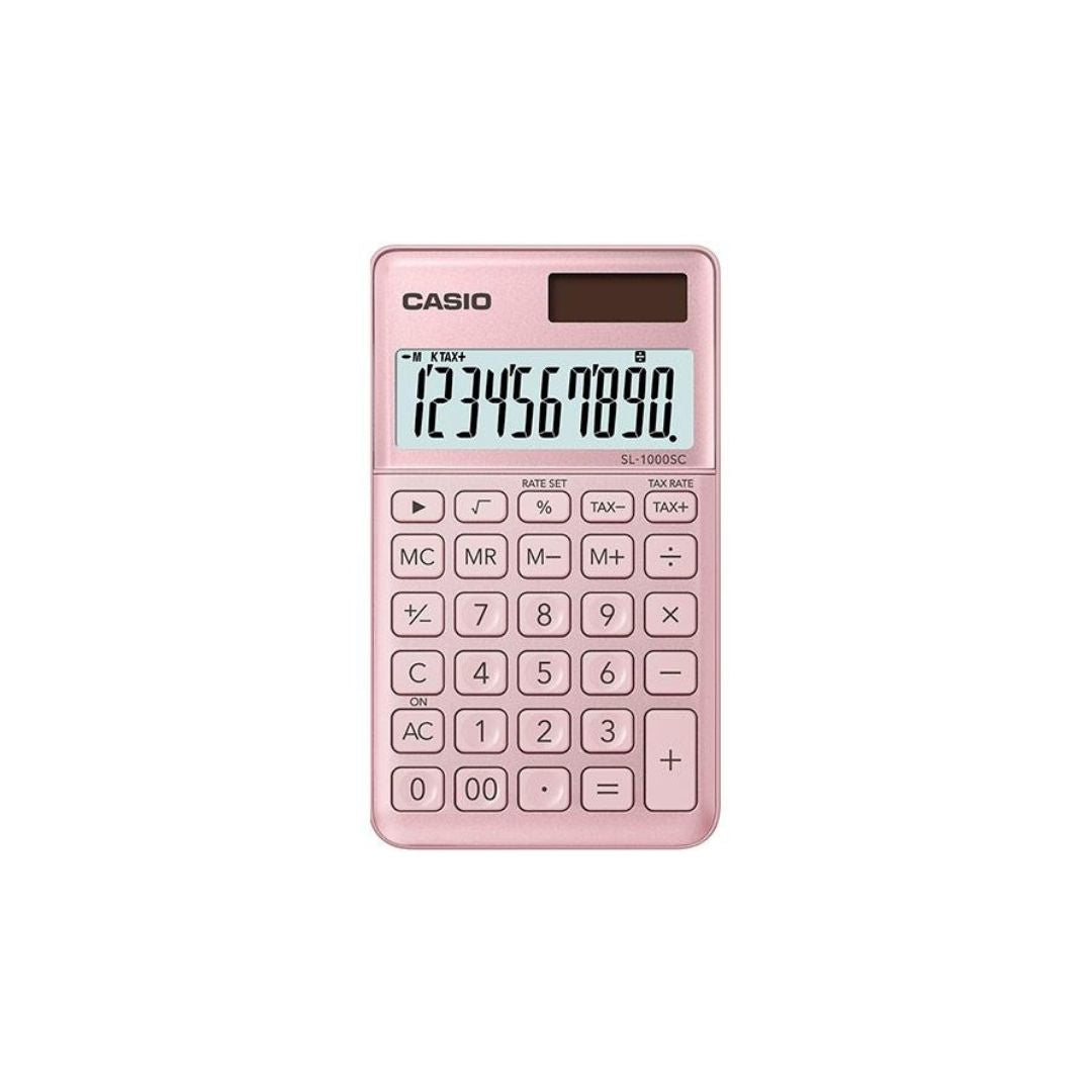CALCULADORA DE MESA ROSA
