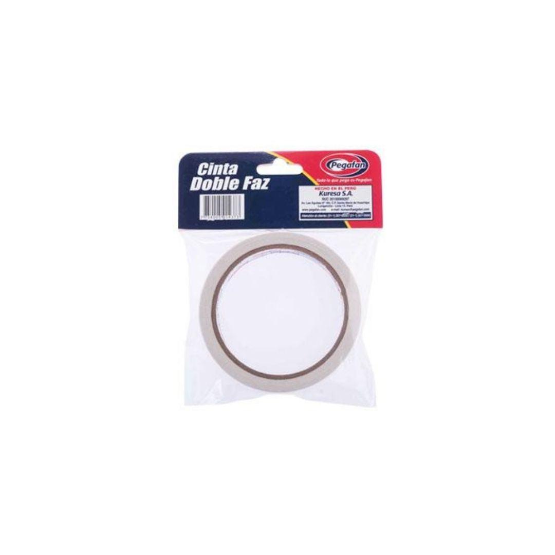 CINTAS PEGANTE DOBLE CARA M100F 18mm X 2M PAQ. 6
