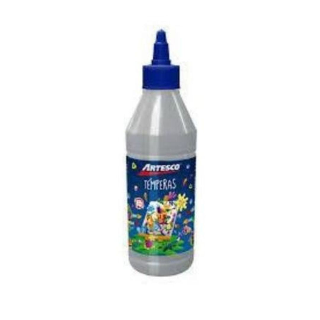TEMPERA 100 ML PLATA PAQ. 4