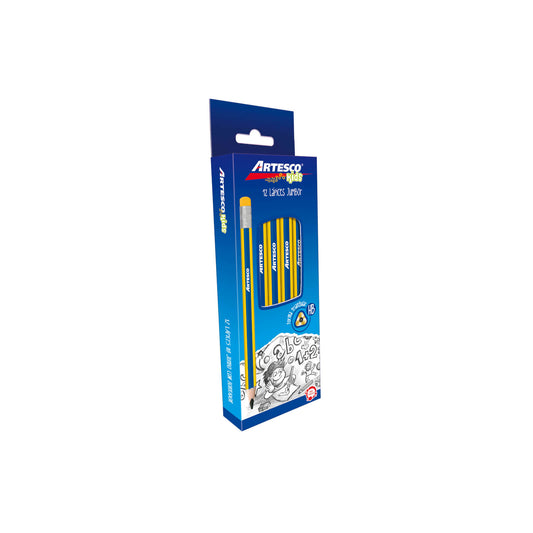 LAPICES GRAFITO JUMBO 12/1 TRIANGULAR PAQ. 6