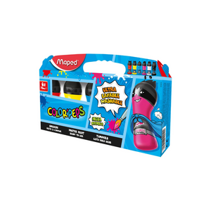 JUEGO TEMPERA 6/1 COLORPEPS 75ML PAQ. 5