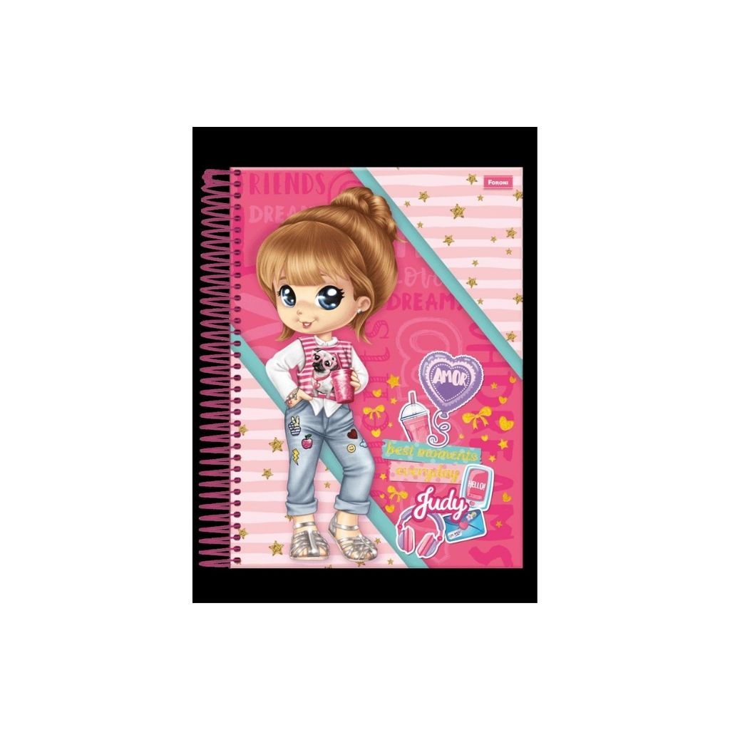 CUADERNO COSIDO 200 PAG. JUDY PAQ. 6