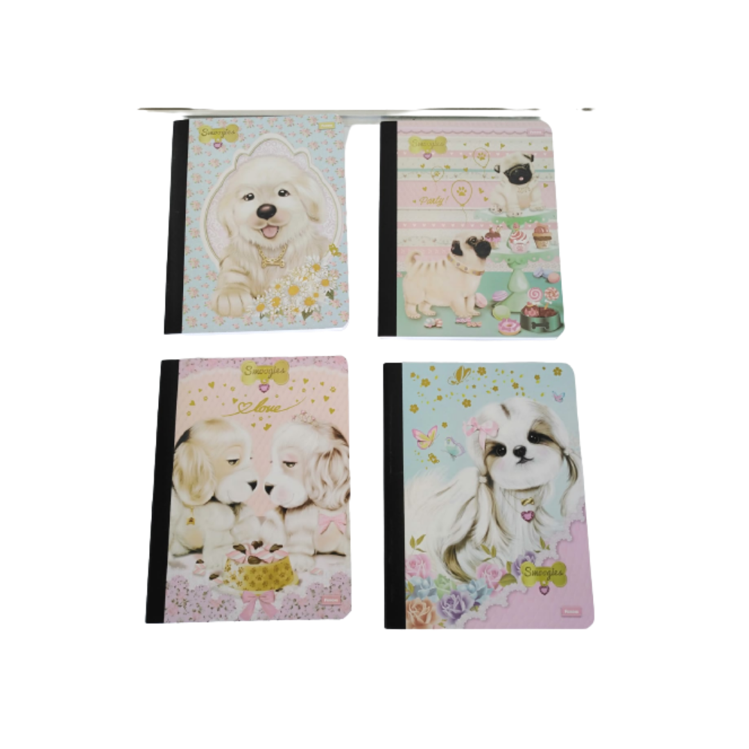 CUADERNO COSIDO 200 PAG. SMOOGIES