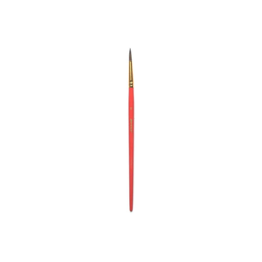 PINCELES PONY REDONDO #6 M.MADERA ROJO PAQ. 12