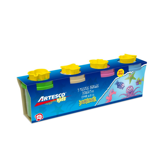 MASILLAS T/DOUGH 4/1 PASTEL C/SELLOS PAQ. 12