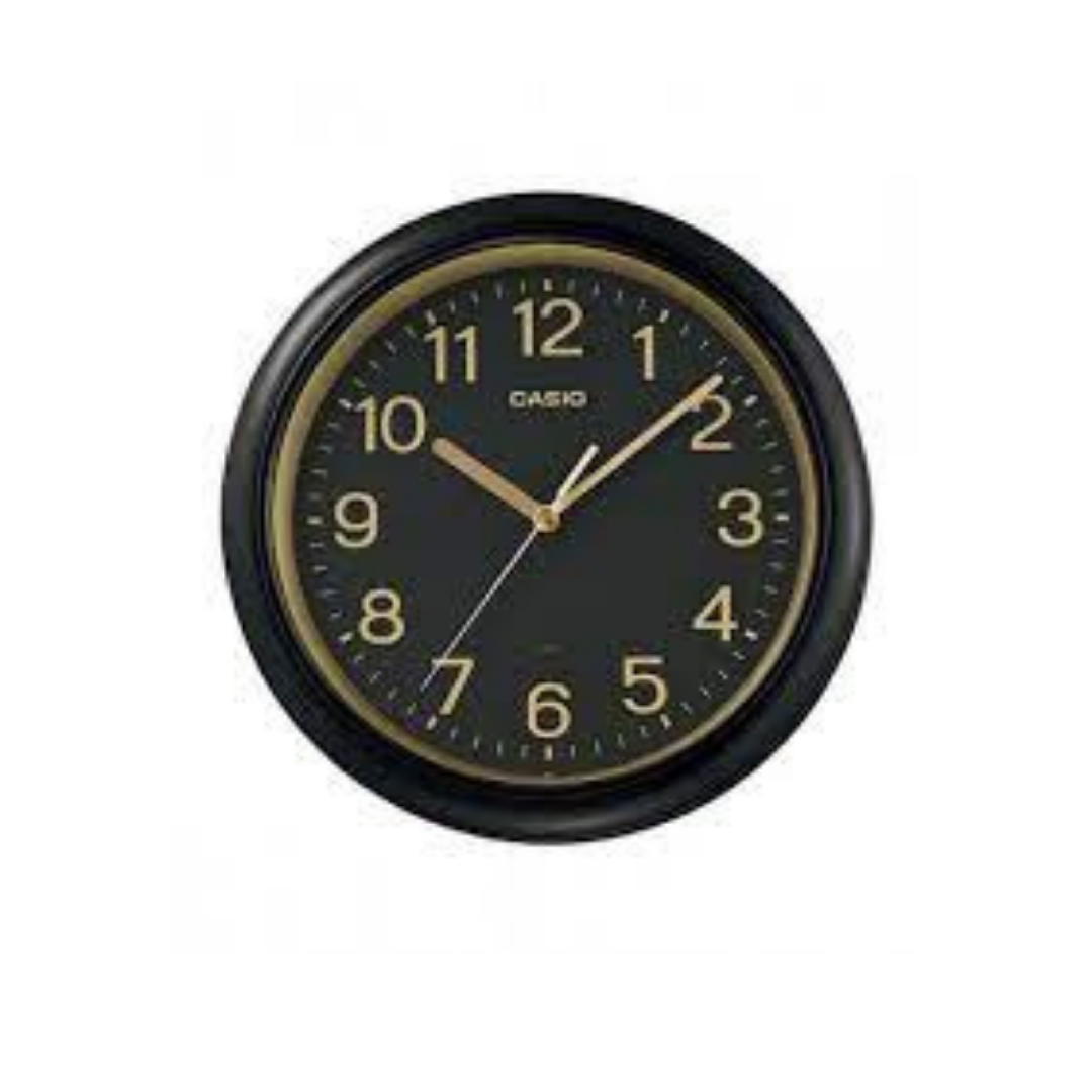 RELOJ DE PARED REDONDOS C/NUMEROS DORADOS