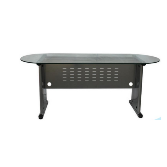 MESA P/REUNION VAL (28X96) GRIS P/10 Pers.T/CRISTAL UNIDAD 1