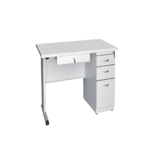 ESCRITORIO FAMILIA VAL (28x48) C/4 GAVETAS MAS CERRADURA GRIS UNIDAD 1