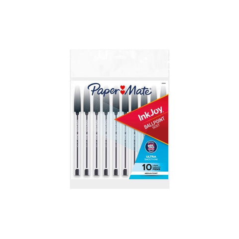 BOLIGRAFOS INKJOY  50 CLEAR 10/1 NEGRO Blisters PAQ. 12