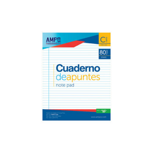 CUADERNOS DE APUNTES 80H PAQ. 25