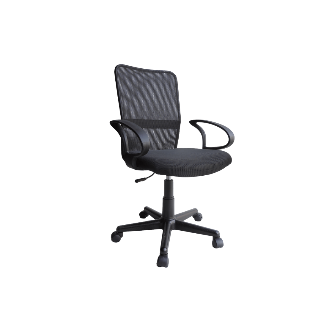 SILLA P/ESCRITORIO EJECUTIVA BASE NYLON NEGRO UNIDAD 1