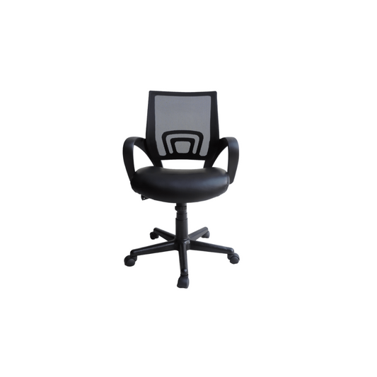 SILLA P/ESCRITORIO EJECUTIVA C/B CALA NEGRA C/MALLA NEGRA