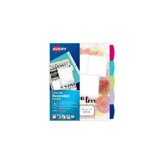 SEPARADOR P/CARPETAS ABOUT ME 5 TB color PAQ. 12