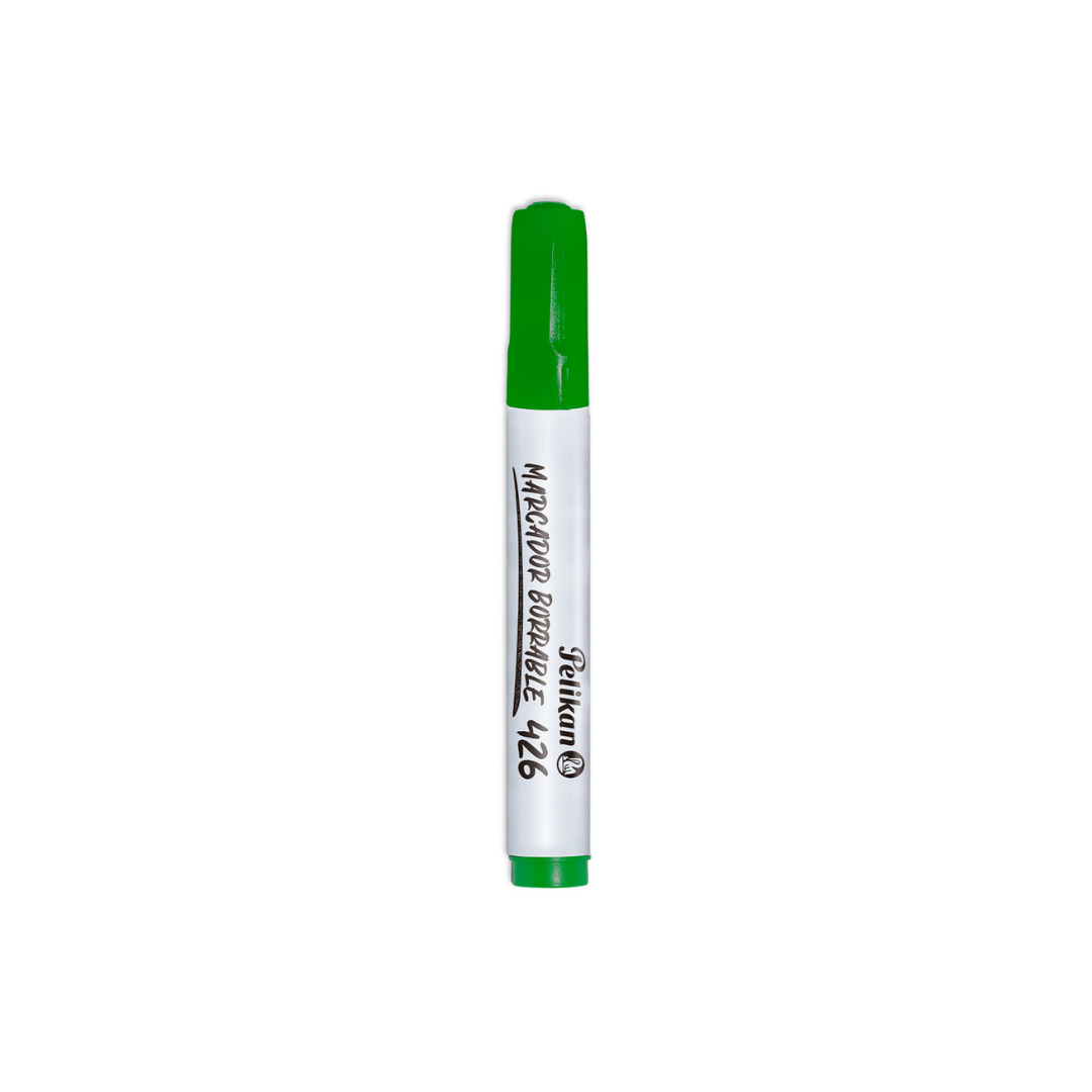 MARCADOR BORRABLE P/PIZARRA 426 VERDE PAQ. 10