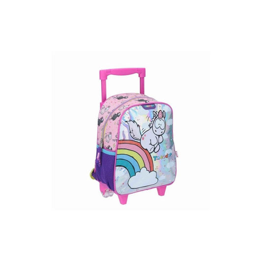 MOCHILAS C/RUEDA CHENSON PEQUEÑA TRAK theodor ROSADO IXX