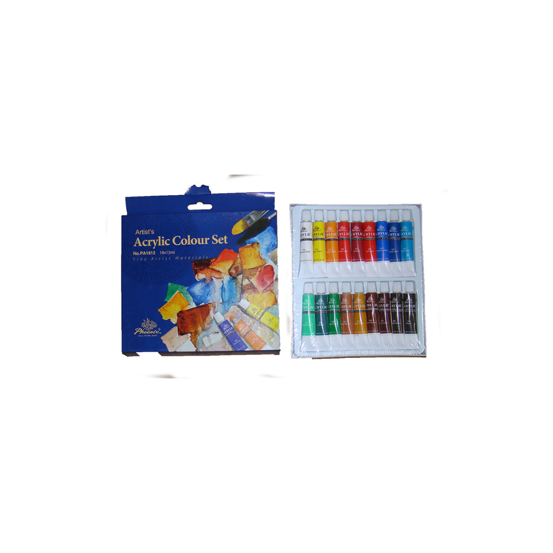 JUEGO DE ACRILICA 12ML 18/1 blister UNIDAD 1