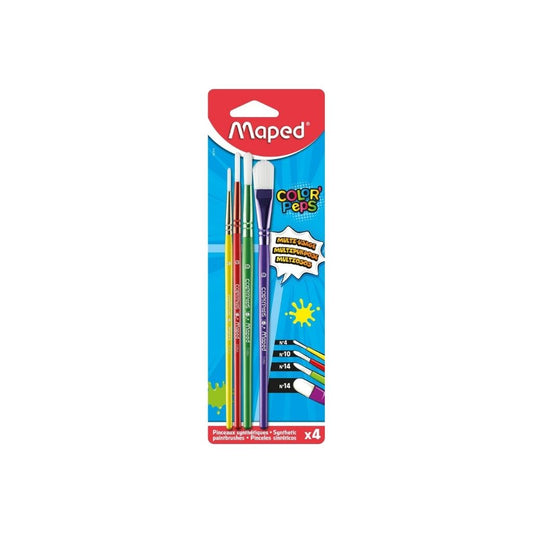 PINCELES SURTIDOS SINTETICOS 4/1 BLISTER PAQ. 12