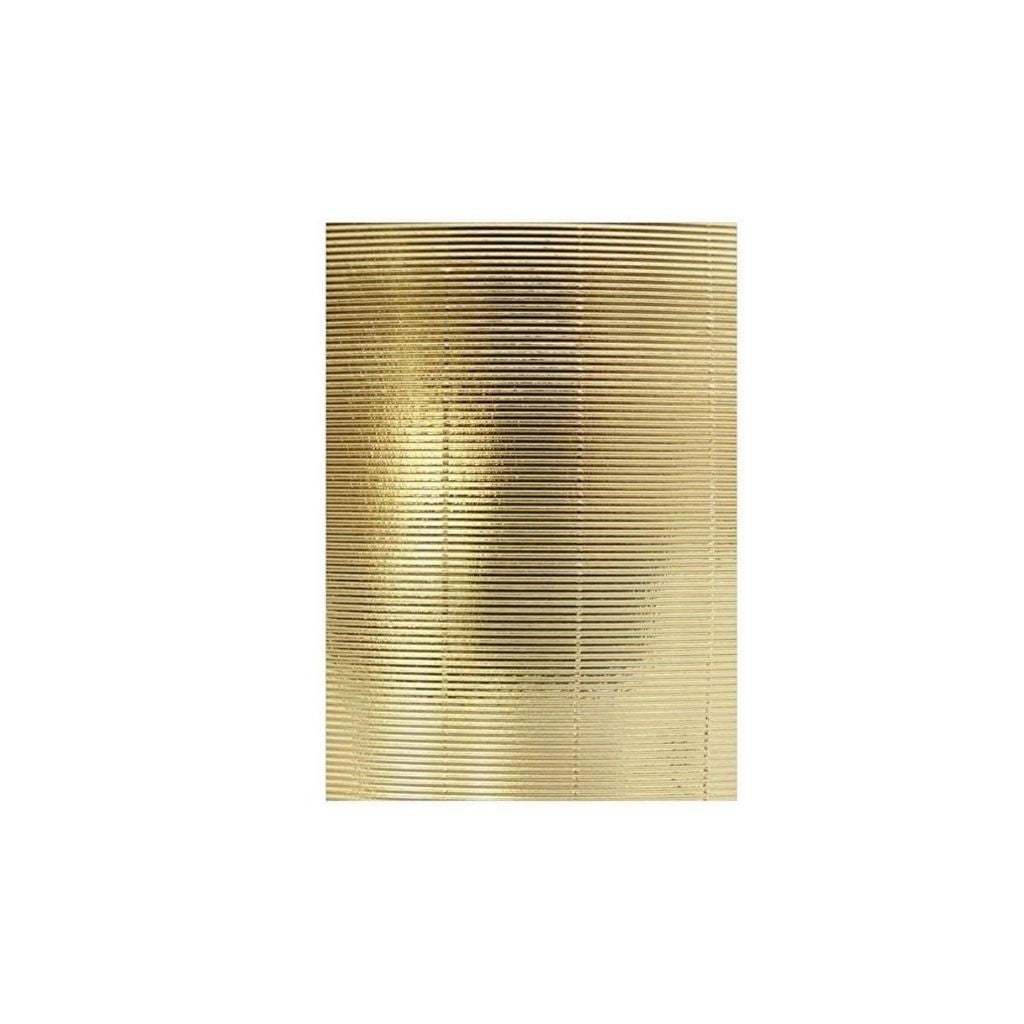 CARTON CORRUGADO METALICO (20 X 26) DORADO PAQ. 10