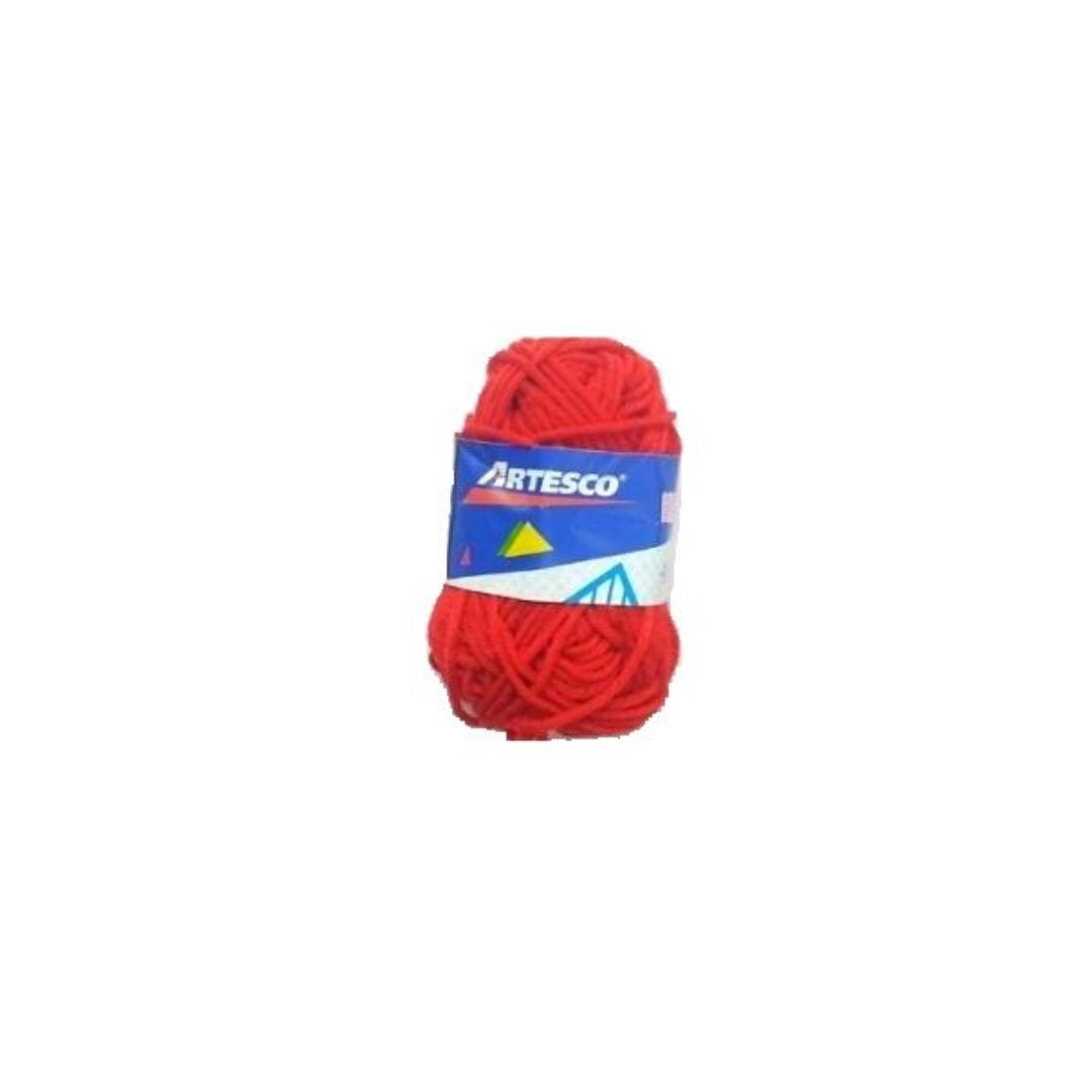 HILO DE LANA 15GR ROJO PAQ. 20