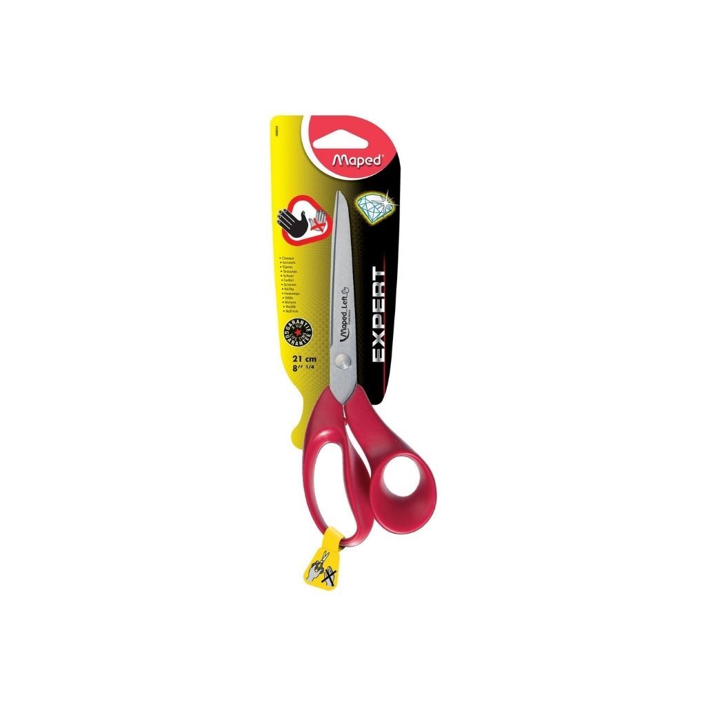 TIJERAS  8" EXPERT P/ZURDOS BLISTER PAQ. 6