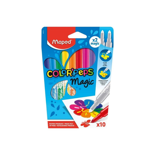 JUEGO FELPAS P/ROTULAR 10/1 COLORES MAGICOS PAQ. 12
