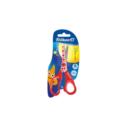 TIJERA ESCOLAR 5"  COLORES SURT. blister