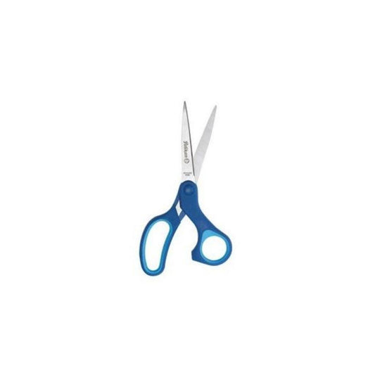 TIJERA COSTURA U OFICINA 7" AZUL blister PAQ. 12