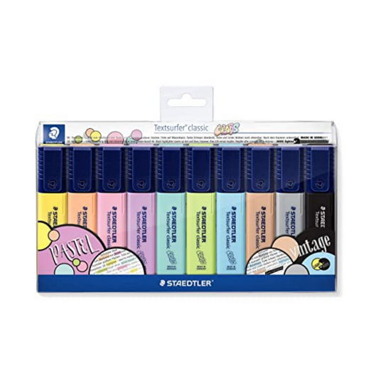 JUEGO RESALTADORES PASTEL TEXTSURFER CLASICO 10/1