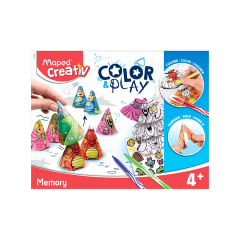 JUEGOS CREATIVOS, COLOR&PLAY MEMORIA 4+ PAQ. 4