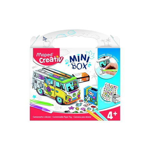 CAJAS MINI P/MANUALIDADES JGO DE PAPEL PESONALIZABLE 4+ PAQ. 4