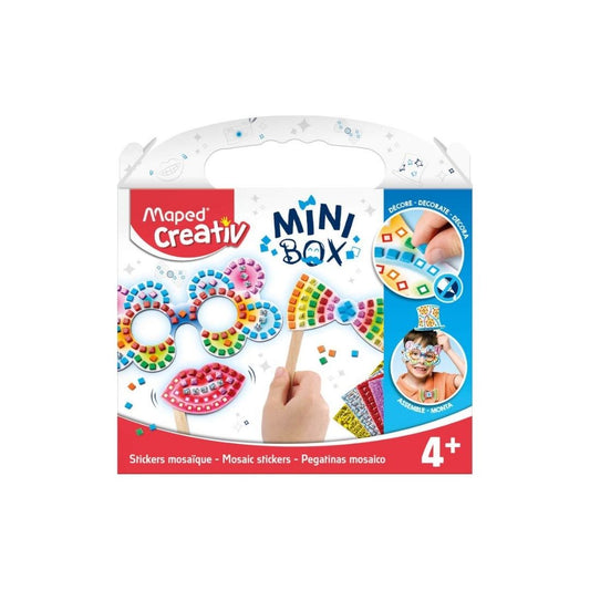 CAJAS MINI P/MANUALIDADES PEGATINAS MOISACO 4+ PAQ. 4