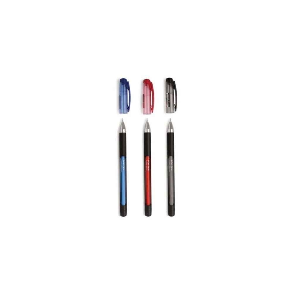 BOLIGRAFOS TOPTEK FUSION GEL .7MM AZUL 12/1 PAQ. 10