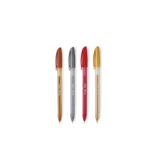 BOLIGRAFOS TRIGEL GLITTER GEL 1.0MM ORO 12/1 PAQ. 10