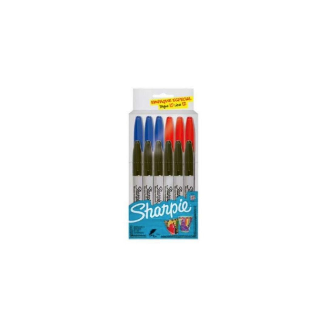 JUEGOS DE FELPAS SHARPIE FINA 12/1 Surtidas PAQ. 6
