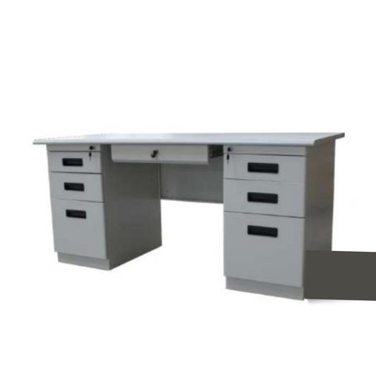 ESCRITORIO DE 7 GAV. C/LLAVE (29X63X27) BASE GRIS C/T.HAYA UNIDAD 1