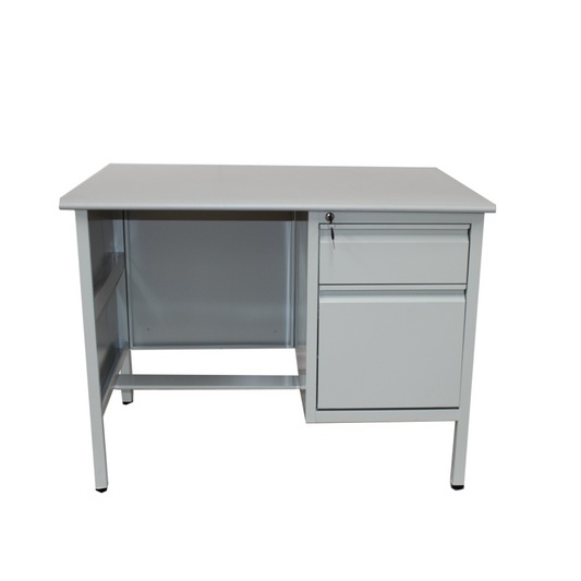 ESCRITORIO C/2 GAV (29X39X27) BASE GRIS C/TOPE HAYA UNIDAD 1