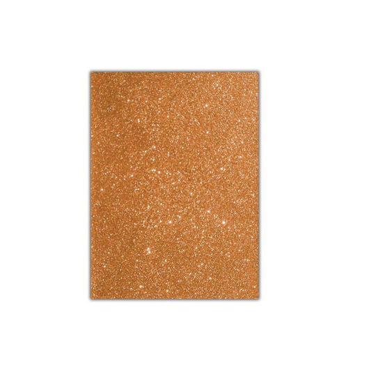 FOAMY ARTESCO GLITTER EVA (8.5 X 11)  MARRON PAQ. 10