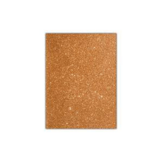 FOAMY ARTESCO GLITTER EVA (8.5 X 11)  MARRON CLARO PAQ. 10