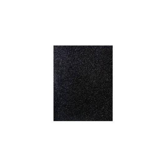 FOAMY ARTESCO GLITTER EVA (8.5 X 11)  NEGRO PAQ. 10