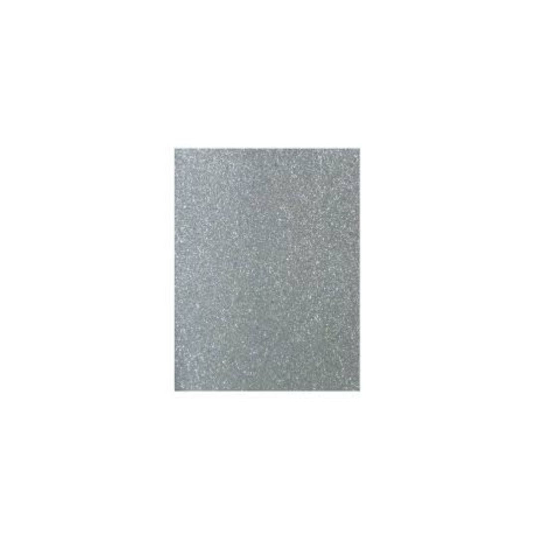 FOAMY ARTESCO GLITTER EVA (8.5 X 11)  PLATA PAQ. 10