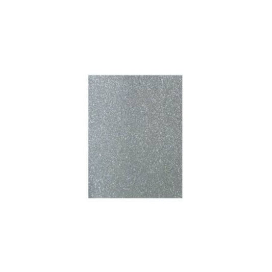 FOAMY ARTESCO GLITTER EVA (8.5 X 11)  PLATA PAQ. 10