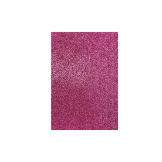 FOAMY ARTESCO GLITTER EVA (8.5 X 11)  RASA FUSCIA PAQ. 10